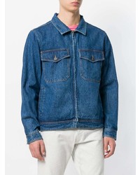 Мужская синяя джинсовая куртка от Stussy