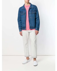 Мужская синяя джинсовая куртка от Stussy