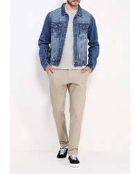 Мужская синяя джинсовая куртка от Bruebeck