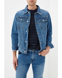 Мужская синяя джинсовая куртка от Burton Menswear London