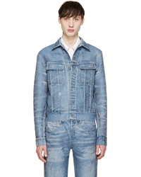 Мужская синяя джинсовая куртка от Calvin Klein Collection