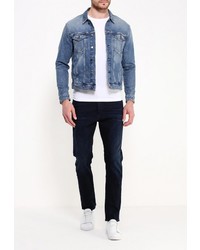 Мужская синяя джинсовая куртка от Calvin Klein Jeans