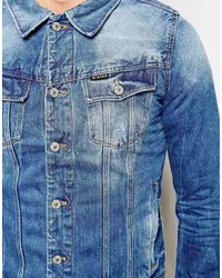 Мужская синяя джинсовая куртка от G Star
