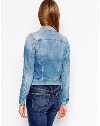 Женская синяя джинсовая куртка от Pepe Jeans