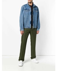 Мужская синяя джинсовая куртка от MSGM