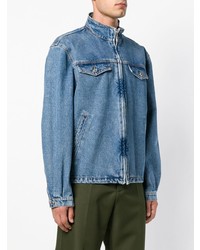 Мужская синяя джинсовая куртка от MSGM