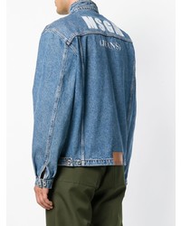 Мужская синяя джинсовая куртка от MSGM