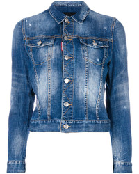 Женская синяя джинсовая куртка от Dsquared2