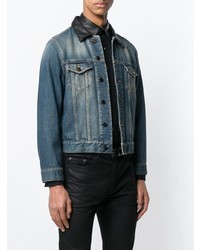Мужская синяя джинсовая куртка от Saint Laurent