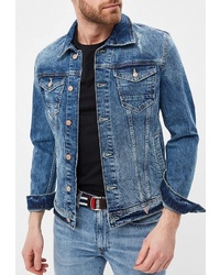Мужская синяя джинсовая куртка от Guess Jeans