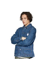 Мужская синяя джинсовая куртка от A.P.C.