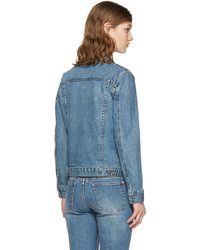 Женская синяя джинсовая куртка от A.P.C.