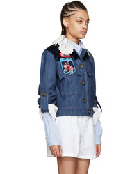 Женская синяя джинсовая куртка от Miu Miu