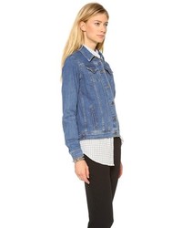 Женская синяя джинсовая куртка от Theory