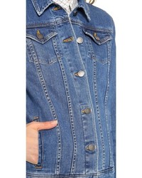 Женская синяя джинсовая куртка от Theory