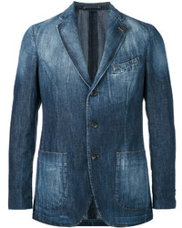Мужская синяя джинсовая куртка от Lardini