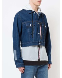 Мужская синяя джинсовая куртка от Off-White