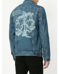 Мужская синяя джинсовая куртка от Makavelic