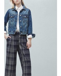 Женская синяя джинсовая куртка от Mango