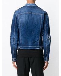 Мужская синяя джинсовая куртка от DSQUARED2