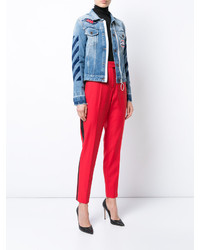 Женская синяя джинсовая куртка от Off-White