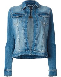 Женская синяя джинсовая куртка от Philipp Plein