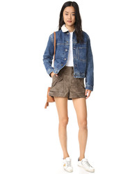 Женская синяя джинсовая куртка от Helmut Lang