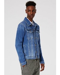 Мужская синяя джинсовая куртка от Topman