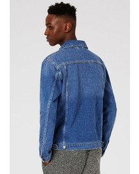 Мужская синяя джинсовая куртка от Topman