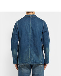 Мужская синяя джинсовая куртка от Chimala