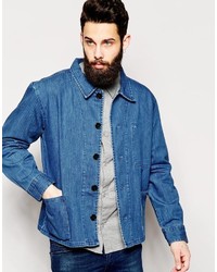 Мужская синяя джинсовая куртка от WÅVEN