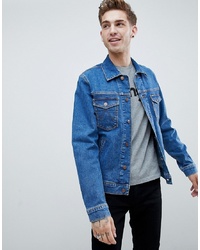 Мужская синяя джинсовая куртка от Wrangler