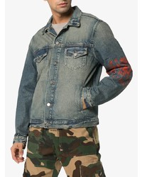 Мужская синяя джинсовая куртка от 424