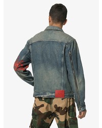 Мужская синяя джинсовая куртка от 424