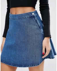 Синяя джинсовая мини-юбка от Asos
