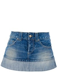 Синяя джинсовая мини-юбка от Dondup