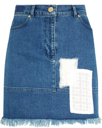 Синяя джинсовая мини-юбка от House of Holland