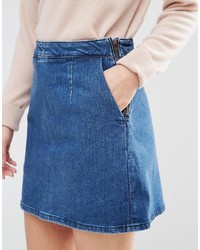 Синяя джинсовая мини-юбка от Asos