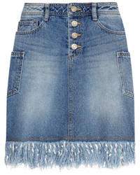 Синяя джинсовая мини-юбка от SteveJ & YoniP