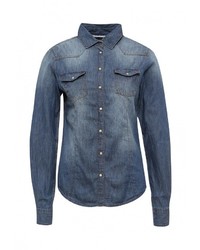 Женская синяя джинсовая рубашка от Alcott