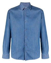 Мужская синяя джинсовая рубашка от Altea
