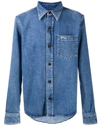 Мужская синяя джинсовая рубашка от Ami Paris