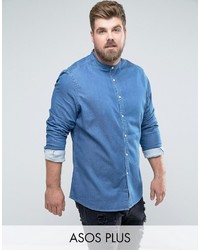 Мужская синяя джинсовая рубашка от Asos