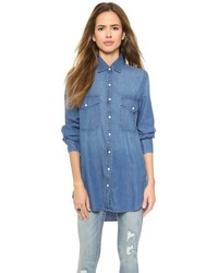Женская синяя джинсовая рубашка от BB Dakota