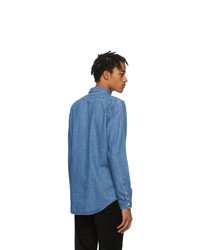 Мужская синяя джинсовая рубашка от Ps By Paul Smith