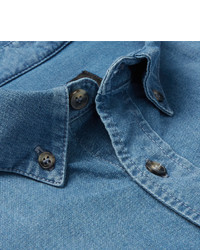 Мужская синяя джинсовая рубашка от A.P.C.