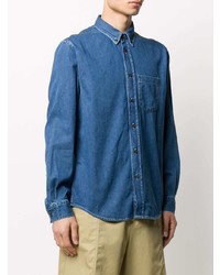 Мужская синяя джинсовая рубашка от Acne Studios