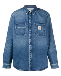 Мужская синяя джинсовая рубашка от Carhartt WIP