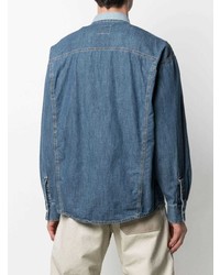 Мужская синяя джинсовая рубашка от Diesel
