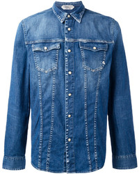 Мужская синяя джинсовая рубашка от Cycle
